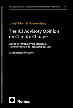 Jahn / Vinken / El Mahmoud |  The ICJ Advisory Opinion on Climate Change | Buch |  Sack Fachmedien