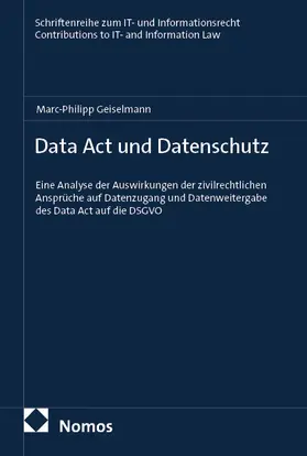 Geiselmann |  Data Act und Datenschutz | Buch |  Sack Fachmedien