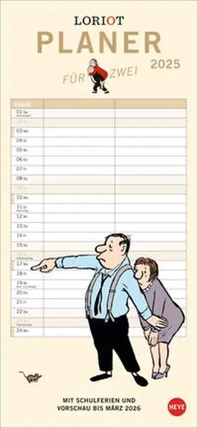  Loriot Planer für zwei 2025 | Sonstiges |  Sack Fachmedien