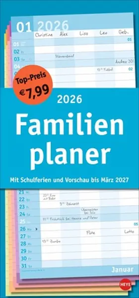 Heye |  Basic Familienplaner 2026 | Sonstiges |  Sack Fachmedien