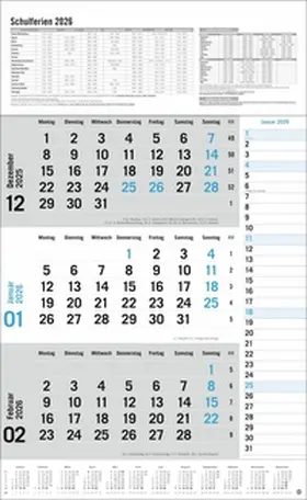 Heye |  3-Monats-Planer Klappfälzel 2026 | Sonstiges |  Sack Fachmedien