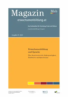 Schindler / Sprung |  Erwachsenenbildung und Sprache | eBook | Sack Fachmedien
