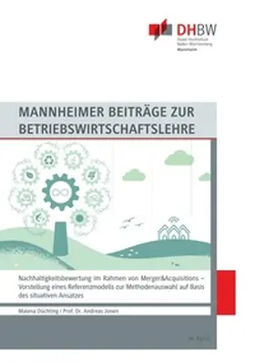 Düchting / Jonen |  Nachhaltigkeitsbewertung im Rahmen von Merger&Acquisitions | Buch |  Sack Fachmedien