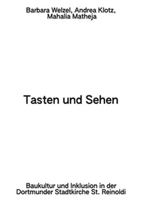 Welzel / Klotz / Matheja |  Tasten und Sehen | Buch |  Sack Fachmedien