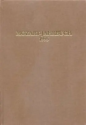 Internationale Stiftung Mozarteum, Salzburg |  Mozart-Jahrbuch / Mozart-Jahrbuch 1995 | Buch |  Sack Fachmedien