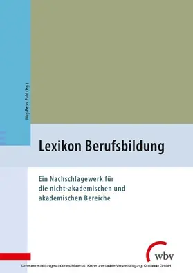 Pahl |  Lexikon Berufsbildung | eBook | Sack Fachmedien