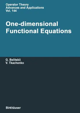 Tkachenko / Belitskii |  One-dimensional Functional Equations | Buch |  Sack Fachmedien