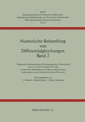 Collatz / Albrecht |  Numerische Behandlung von Differentialgleichungen Band 2 | Buch |  Sack Fachmedien