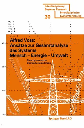 VOSS |  Ansätze zur Gesamtanalyse des Systems Mensch - Energie - Umwelt | Buch |  Sack Fachmedien