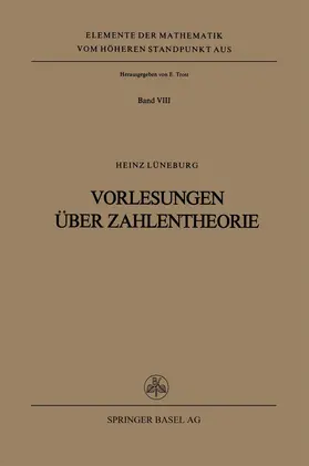 Lüneburg |  Vorlesungen über Zahlentheorie | Buch |  Sack Fachmedien