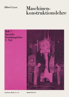 Leyer |  Maschinenkonstruktionslehre | Buch |  Sack Fachmedien