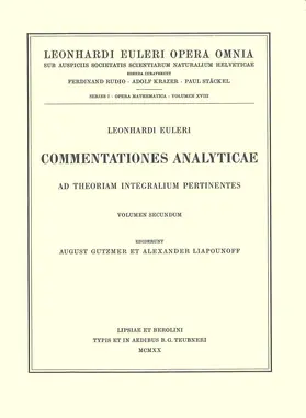 Euler / Speiser |  Commentationes geometricae 4th part | Buch |  Sack Fachmedien