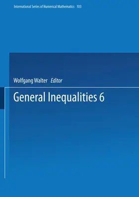 Walter |  General Inequalities 6 | Buch |  Sack Fachmedien