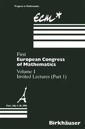 Joseph / Mignot / Rentschler |  First European Congress of Mathematics | Buch |  Sack Fachmedien