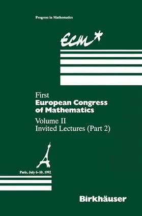 Joseph / Mignot / Rentschler |  First European Congress of Mathematics Paris, July 6-10, 1992 | Buch |  Sack Fachmedien
