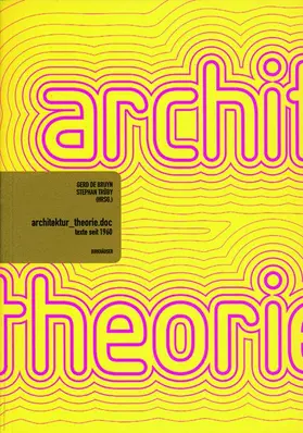 Bruyn / Trüby |  architektur_theorie.doc | Buch |  Sack Fachmedien