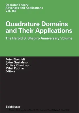 Ebenfelt / Gustafsson / Khavinson | Quadrature Domains and Their Applications | E-Book | sack.de