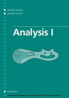 Amann / Escher / Brookfield |  Analysis I | eBook | Sack Fachmedien