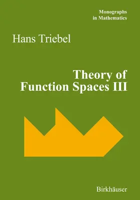 Triebel |  Theory of Function Spaces III | eBook | Sack Fachmedien