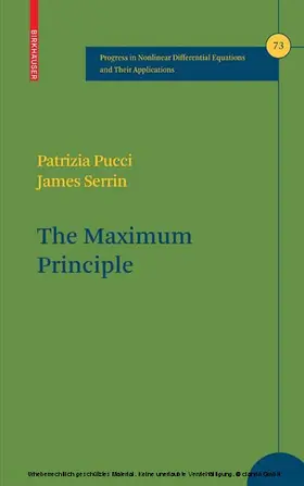 Pucci / Serrin |  The Maximum Principle | eBook | Sack Fachmedien