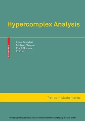 Sabadini / Shapiro / Sommen |  Hypercomplex Analysis | eBook | Sack Fachmedien