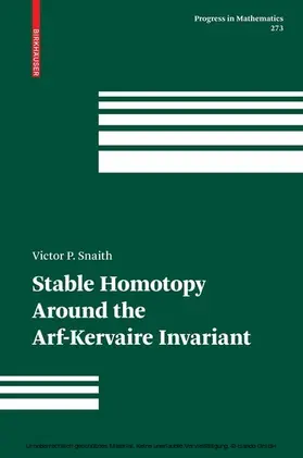Snaith | Stable Homotopy Around the Arf-Kervaire Invariant | E-Book | sack.de