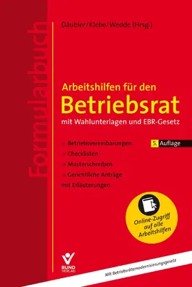 Däubler / Klebe / Wedde |  Arbeitshilfen für den Betriebsrat | Buch |  Sack Fachmedien