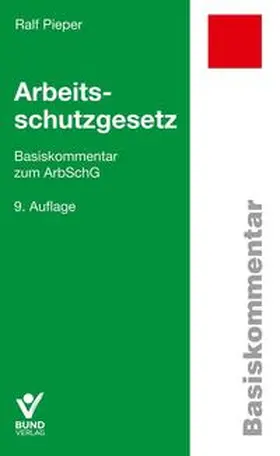 Pieper |  Arbeitsschutzgesetz | Buch |  Sack Fachmedien