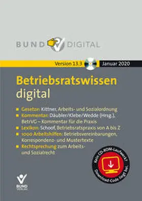 Däubler / Kittner / Klebe |  Betriebsratswissen digital Ver. 13.3 | Sonstiges |  Sack Fachmedien