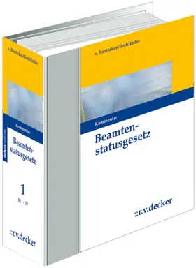 Meister / von Roetteken / Rothländer |  Beamtenstatusgesetz | Loseblattwerk |  Sack Fachmedien