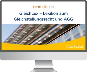 Hillermann |  GleichLex - Lexikon zum Gleichstellungsrecht und AGG online | Datenbank |  Sack Fachmedien