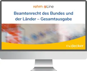 Beamtenrecht des Bundes und der Länder Gesamtausgabe online | R v Decker | Datenbank | sack.de