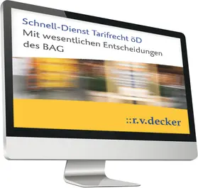 Schnell-Dienst Tarifrecht öD | R v Decker | Datenbank | sack.de