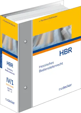 Meister / Roetteken / Schirrmacher |  Hessisches Bedienstetenrecht - HBR | Loseblattwerk |  Sack Fachmedien