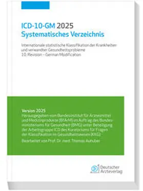  ICD-10-GM 2025 Systematisches Verzeichnis | Buch |  Sack Fachmedien