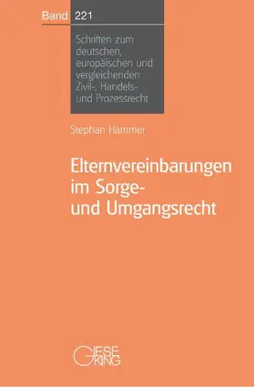 Hammer |  Elternvereinbarungen im Sorge-und Umgangsrecht | Buch |  Sack Fachmedien