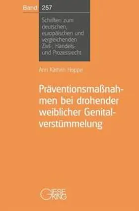 Hoppe |  Präventionsmaßnahmen bei drohender weiblicher Genitalverstümmelung | Buch |  Sack Fachmedien