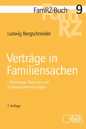 Bergschneider |  Verträge in Familiensachen | Buch |  Sack Fachmedien