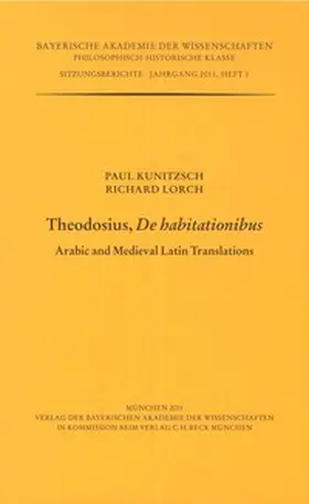 Kunitzsch / Lorch |  Theodosius, De habitationibus | Buch |  Sack Fachmedien