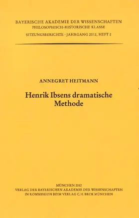 Heitmann |  Henrik Ibsens dramatische Methode | Buch |  Sack Fachmedien