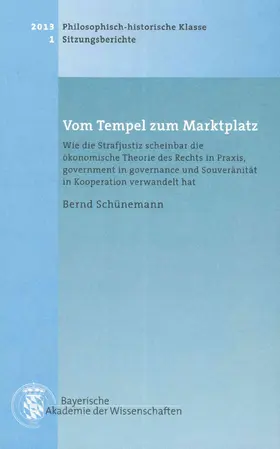 Schünemann |  Vom Tempel zum Marktplatz | Buch |  Sack Fachmedien
