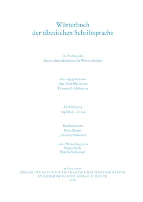 Hartmann / Höllmann |  Wörterbuch der tibetischen Schriftsprache  32. Lieferung | Buch |  Sack Fachmedien