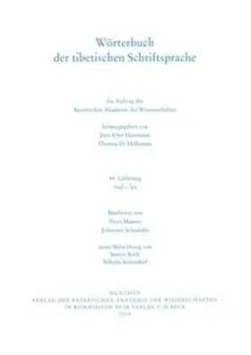 Hartmann / Höllmann |  Wörterbuch der tibetischen Schriftsprache  44. Lieferung | Buch |  Sack Fachmedien