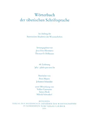 Hartmann / Höllmann |  Wörterbuch der tibetischen Schriftsprache  48. Lieferung | Buch |  Sack Fachmedien
