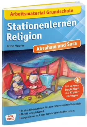 Vaorin |  Arbeitsmaterial Grundschule. Stationenlernen Religion: Abraham und Sara | Buch |  Sack Fachmedien