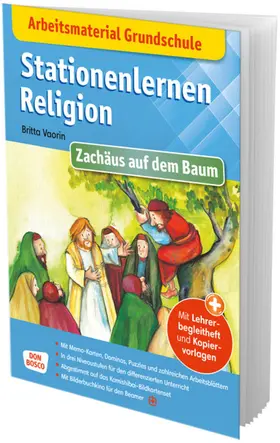 Vaorin |  Arbeitsmaterial Grundschule. Stationenlernen Religion: Zachäus auf dem Baum | Buch |  Sack Fachmedien