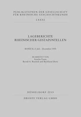  Lageberichte rheinischer Gestapostellen | Buch |  Sack Fachmedien