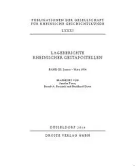  Lageberichte rheinischer Gestapostellen | Buch |  Sack Fachmedien