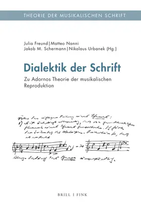 Freund / Nanni / Urbanek | Dialektik der Schrift | Buch | 978-3-7705-6680-8 | sack.de