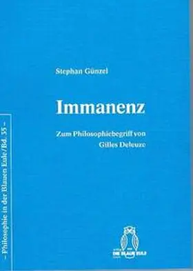 Günzel |  Immanenz | Buch |  Sack Fachmedien
